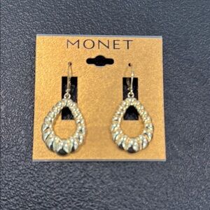 Monet Gold Teardrop Earrings